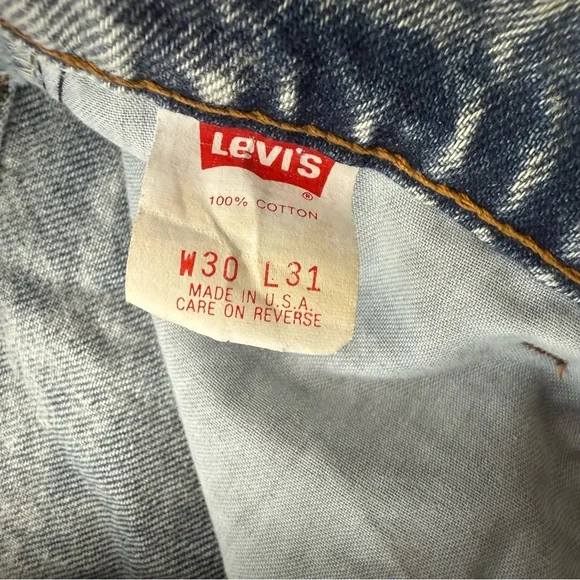 80s 706 Acid Wash Student Levi’s Size 30x31 - Picture 4 of 5